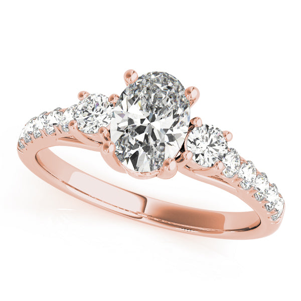Oval Three-Stone Diamond Engagement Ring · 1.35 ct tw