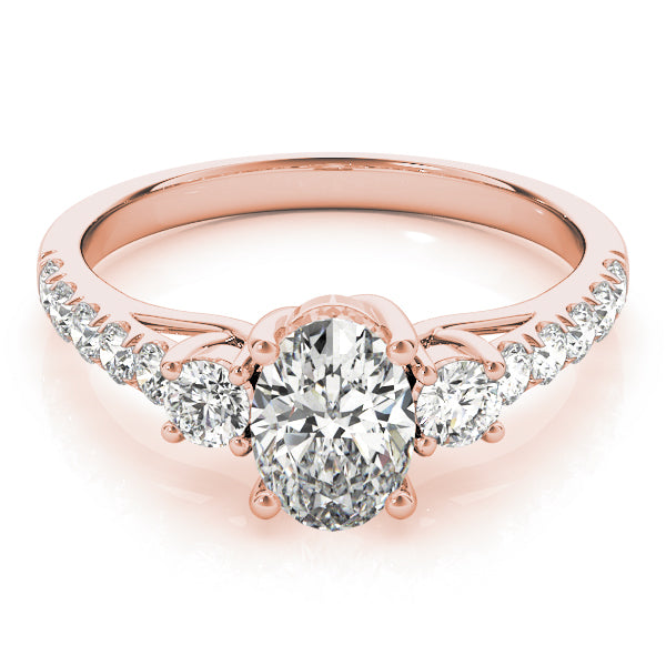 Oval Three-Stone Diamond Engagement Ring · 1.35 ct tw