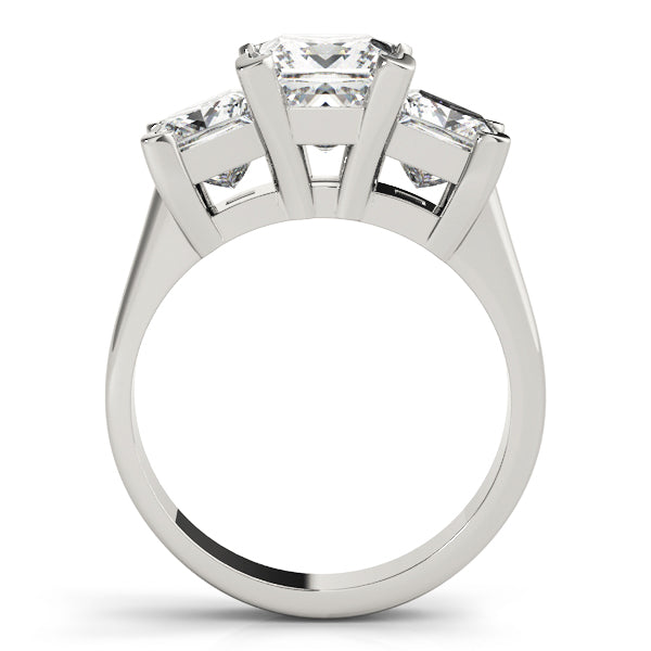Square Three-Stone Princess Diamond Engagement Ring · 3.30 ct tw