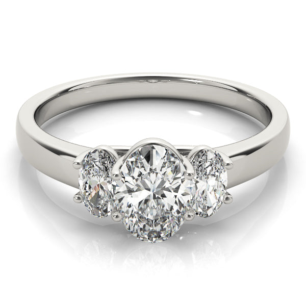 Oval Three-Stone Diamond Engagement Ring · 1.45 ct tw