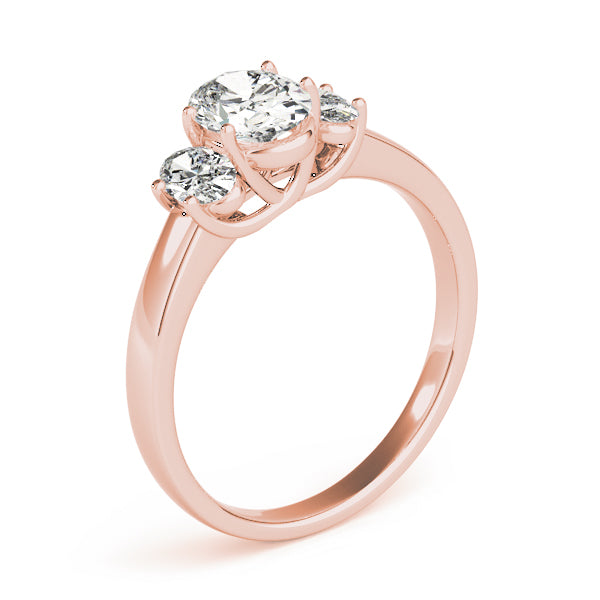 Oval Three-Stone Diamond Engagement Ring · 1.45 ct tw