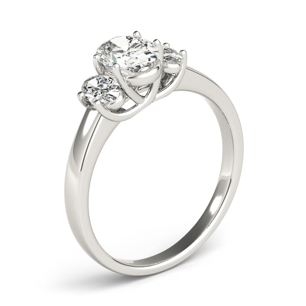 Oval Three-Stone Diamond Engagement Ring · 1.45 ct tw