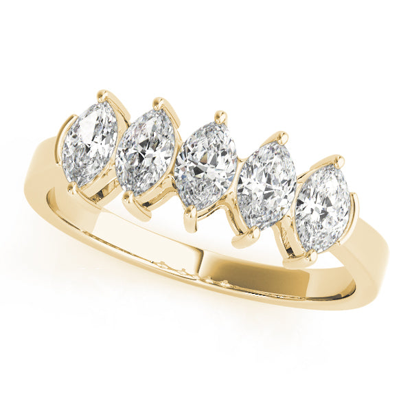 Marquise Fancy Shape Diamond Wedding Band · 1.00 ct tw