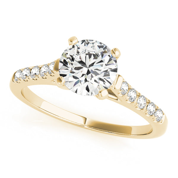 Single Row Prong Set Diamond Engagement Ring · 0.15 ct tw