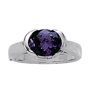 Oval Gemstone Fashion Ring · 0.42 ct tw