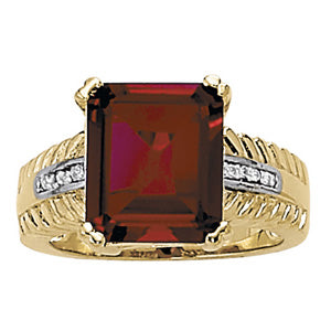 Emerald Gemstone Fashion Ring · 0.04 ct tw