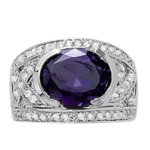 Oval Gemstone Fashion Ring · 0.52 ct tw