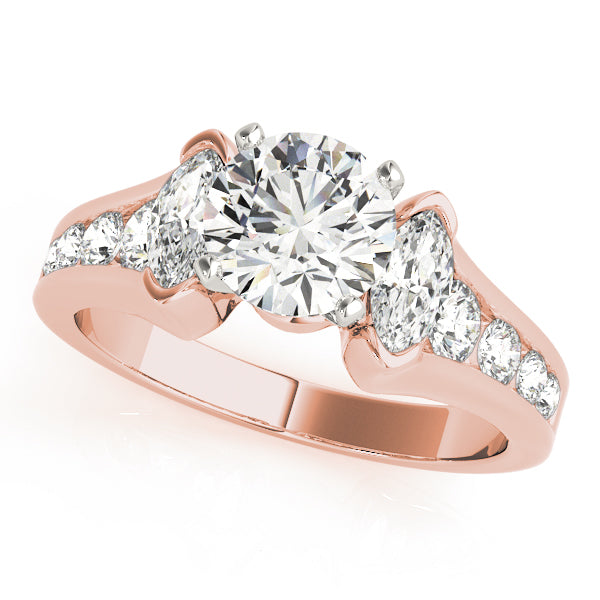 Marquise Fancy Shape Diamond Engagement Ring · 0.94 ct tw