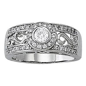 Round Diamond Right Hand Fashion Ring · 0.56 ct tw