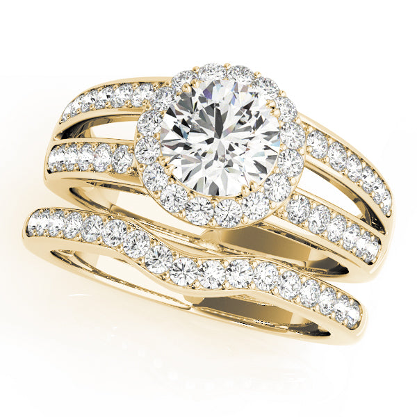 Round Halo Diamond Engagement Ring · 1.50 ct tw