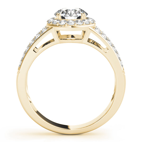 Round Halo Diamond Engagement Ring · 1.50 ct tw