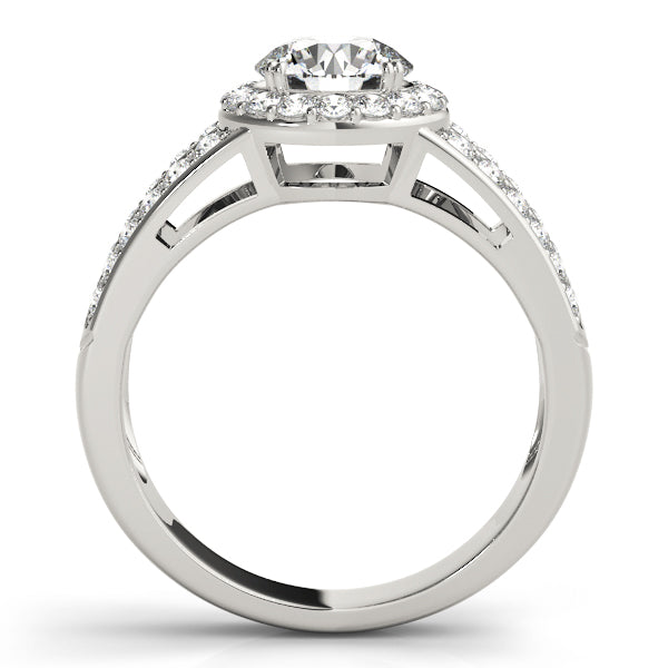 Round Halo Diamond Engagement Ring · 1.50 ct tw