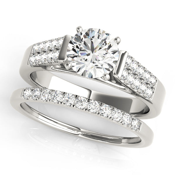 Pave Diamond Engagement Ring · 0.15 ct tw