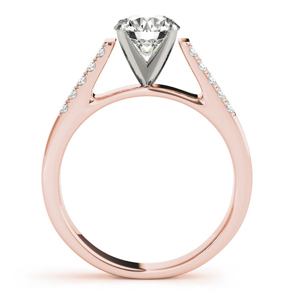 Pave Diamond Engagement Ring · 0.15 ct tw