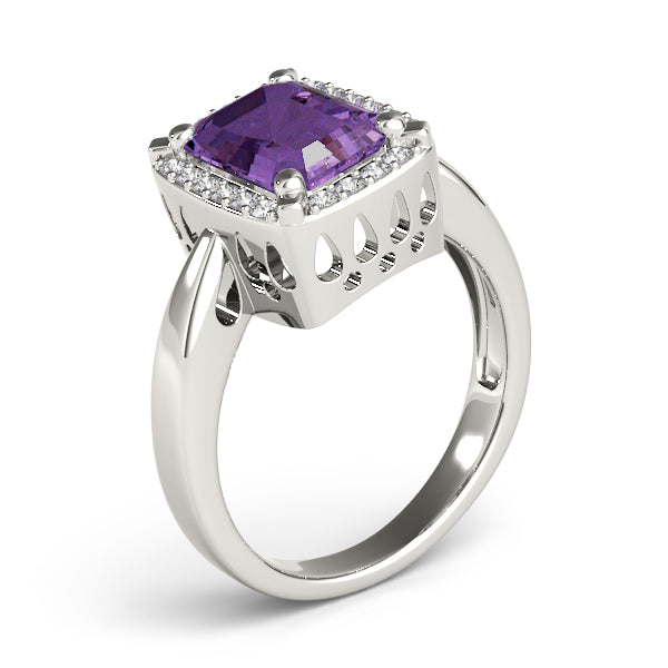 Cushion Emerald Gemstone Fashion Ring · 0.18 ct tw