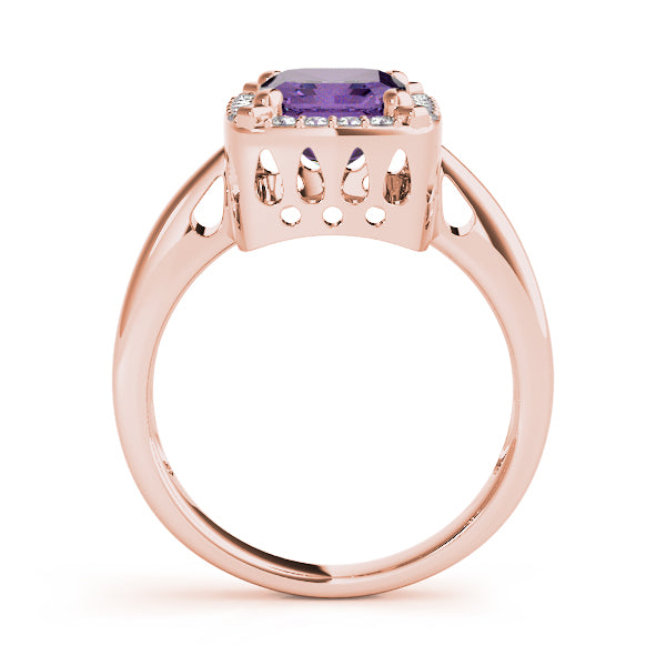 Cushion Emerald Gemstone Fashion Ring · 0.18 ct tw