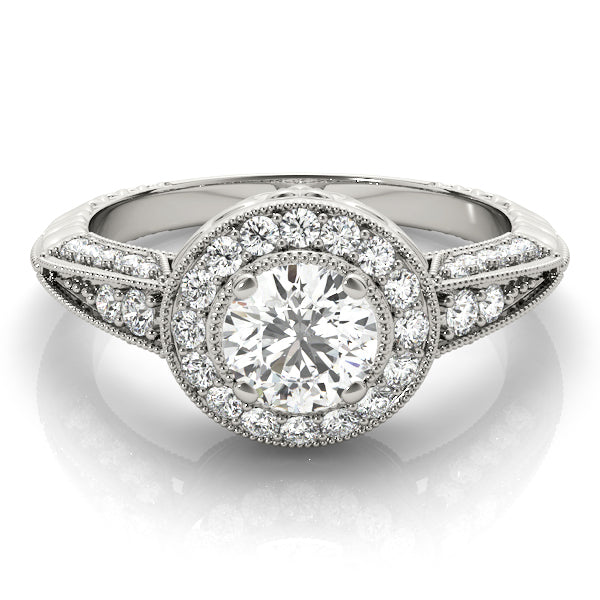 Round Halo Diamond Engagement Ring · 2.34 ct tw
