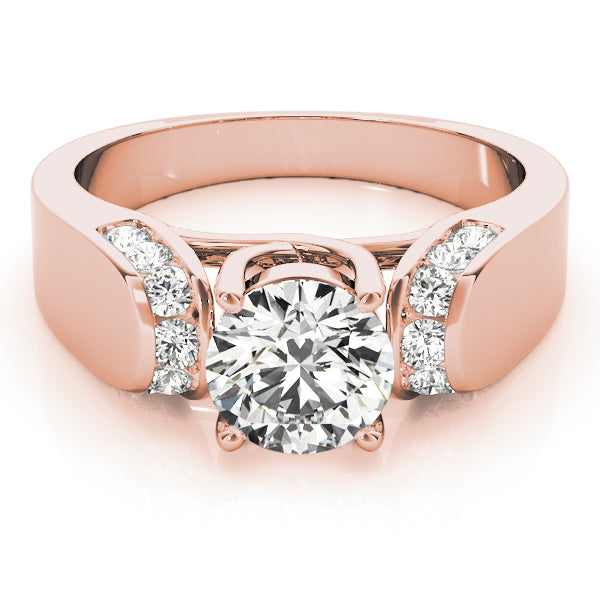 Round Trellis Diamond Engagement Ring · 0.78 ct tw