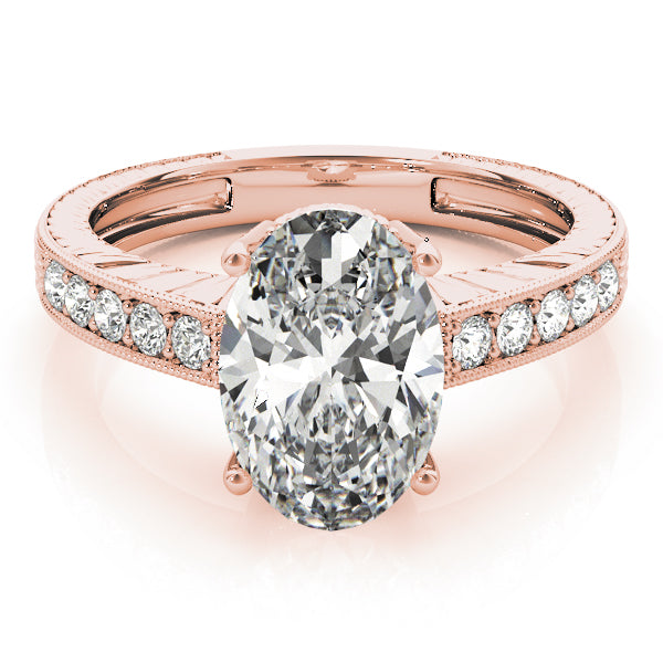 Oval Antique Diamond Engagement Ring · 0.10 ct tw