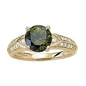 Round Gemstone Fashion Ring · 0.22 ct tw