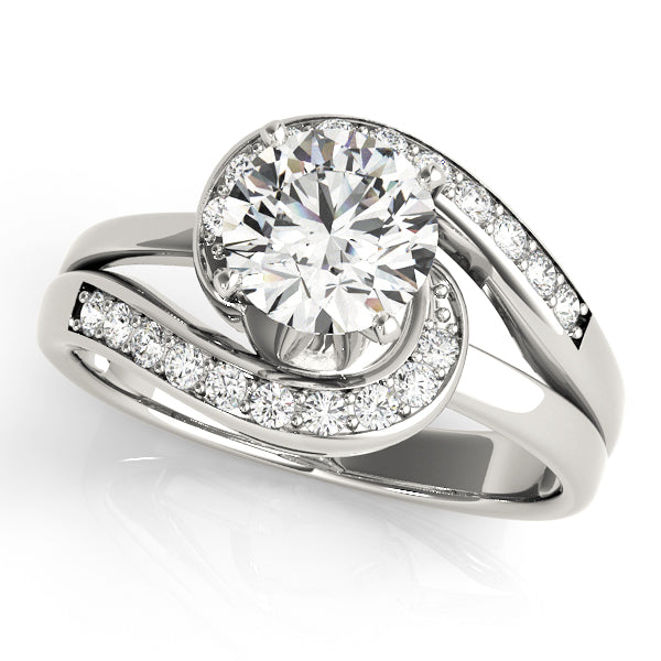 Bypass Diamond Engagement Ring · 0.15 ct tw
