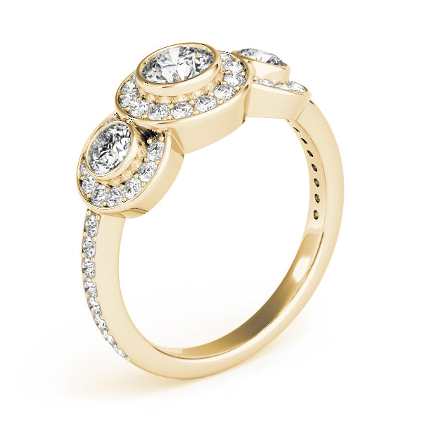 Round Three-Stone Diamond Engagement Ring · 1.47 ct tw