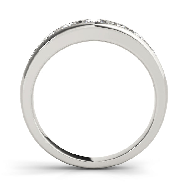 Round Channel Set Diamond Wedding Band · 0.54 ct tw