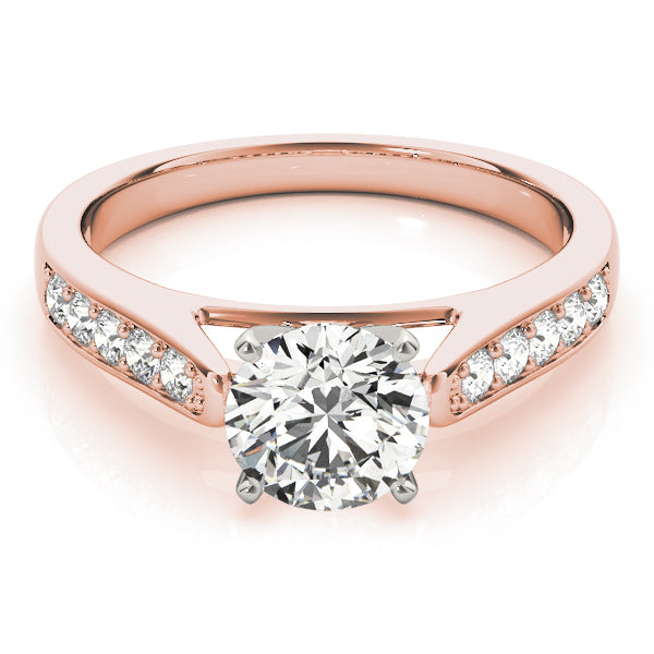 Single Row Channel Set Diamond Engagement Ring · 0.24 ct tw