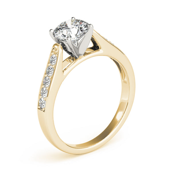 Single Row Channel Set Diamond Engagement Ring · 0.24 ct tw