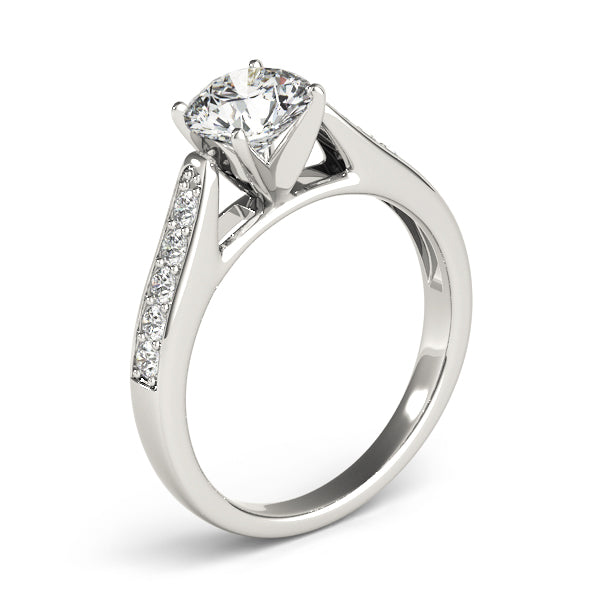 Single Row Channel Set Diamond Engagement Ring · 0.24 ct tw