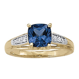 Cushion Princess Gemstone Fashion Ring · 0.12 ct tw