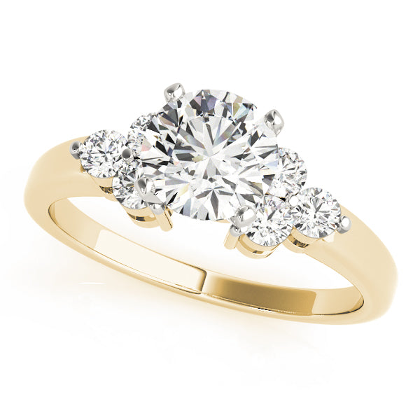 Cluster Sides Diamond Engagement Ring · 0.36 ct tw