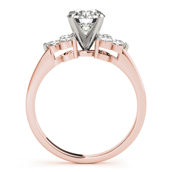 Cluster Sides Diamond Engagement Ring · 0.36 ct tw
