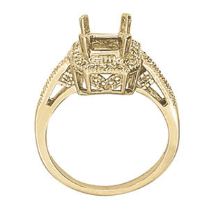 Square Princess & Cushion Gemstone Fashion Ring · 0.28 ct tw