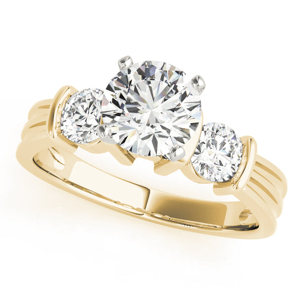 Round Three-Stone Diamond Engagement Ring · 0.50 ct tw