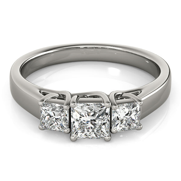 Square Three-Stone Princess Diamond Engagement Ring · 0.89 ct tw