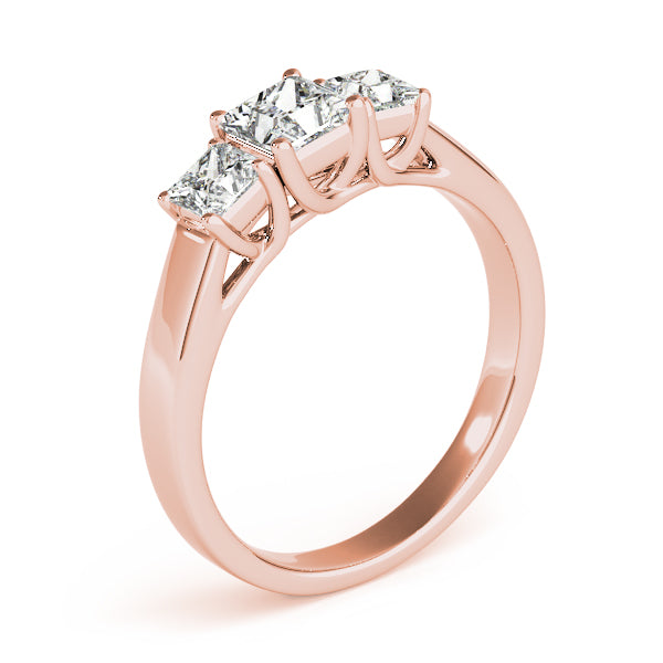 Square Three-Stone Princess Diamond Engagement Ring · 0.89 ct tw