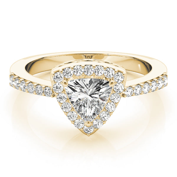 Trillion Halo Pear Diamond Fashion Ring · 0.23 ct tw