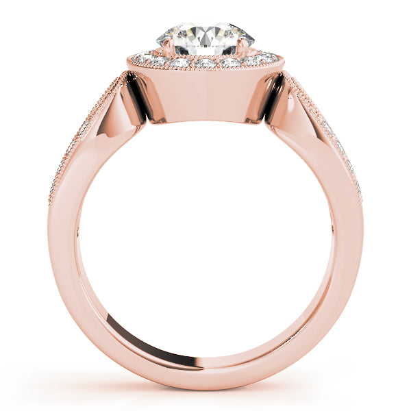 Round Halo Diamond Engagement Ring · 1.32 ct tw