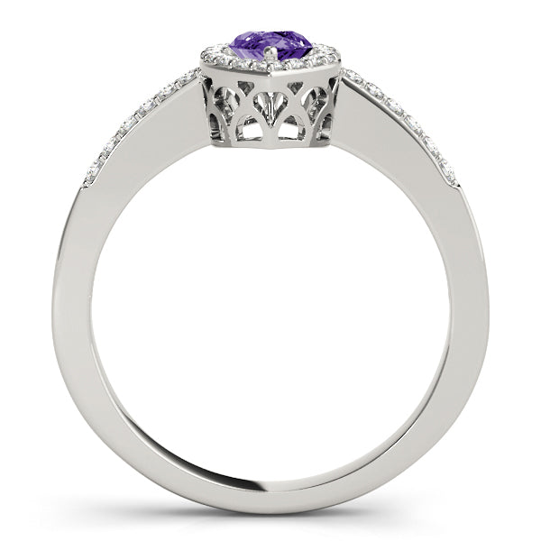 Marquise Halo Diamond Engagement Ring · 0.27 ct tw