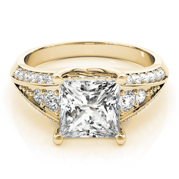 Square Multi-Row Diamond Engagement Ring · 1.01 ct tw