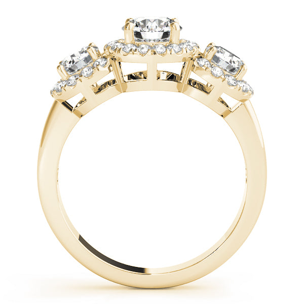 Round Three-Stone Diamond Engagement Ring · 1.27 ct tw