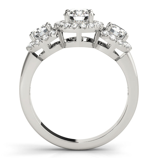 Round Three-Stone Diamond Engagement Ring · 1.27 ct tw