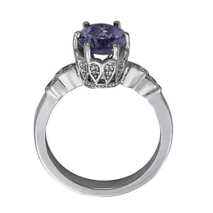 Oval Gemstone Fashion Ring · 0.13 ct tw
