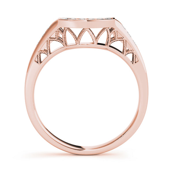 Curved Diamond Wedding Band · 0.09 ct tw