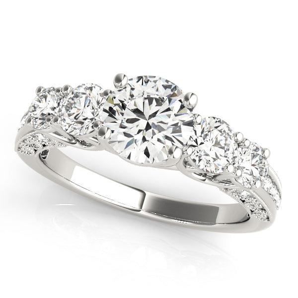 Round Single Row Prong Set Diamond Engagement Ring · 1.94 ct tw