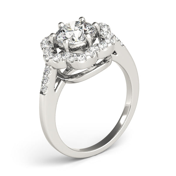 Round Halo Diamond Fashion Ring · 1.55 ct tw
