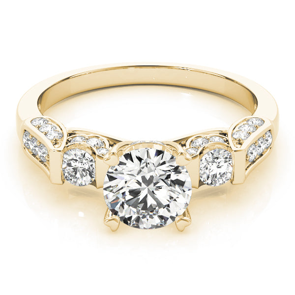 Round Three-Stone Diamond Engagement Ring · 1.53 ct tw