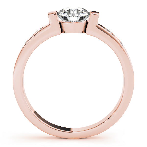 Round Single Row Prong Set Diamond Engagement Ring · 1.04 ct tw