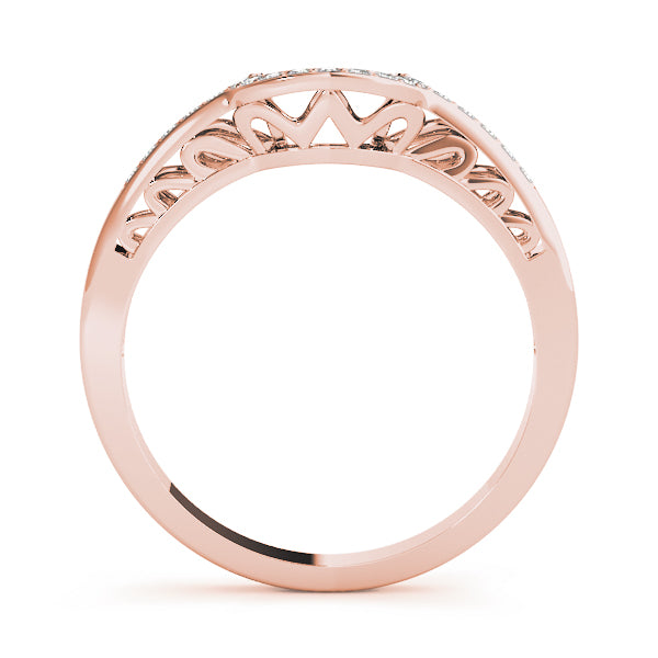 Curved Diamond Wedding Band · 0.10 ct tw